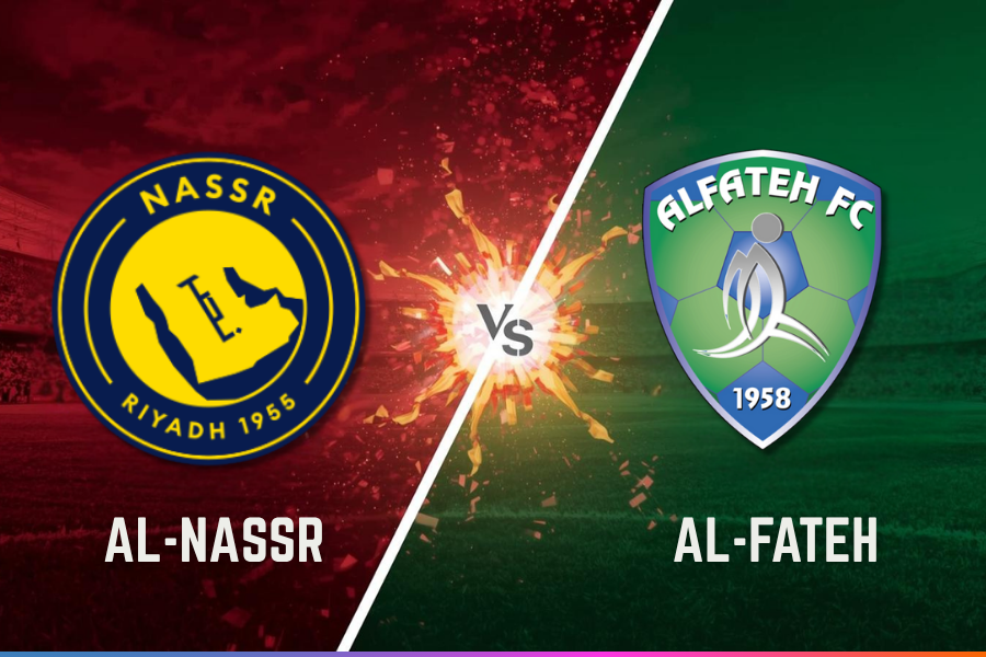 les logos officiels des équipes d'Al Fateh et d'Al Nassr