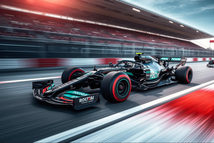 a racing car in the italian gran prix 2025