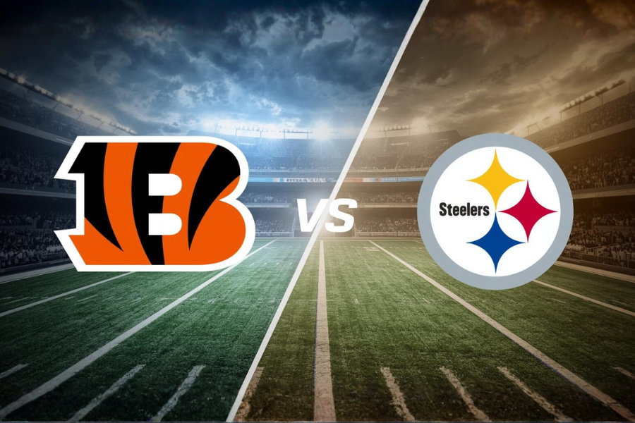 cincinnati bengals and pittsburgh steelers nfl team logos