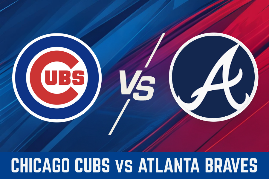 logos officiels des équipes de baseball des Chicago Cubs et des Atlanta Braves