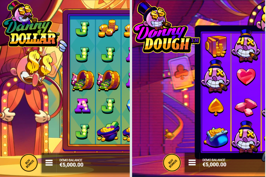 donny dough and danny dollar slots gameplay