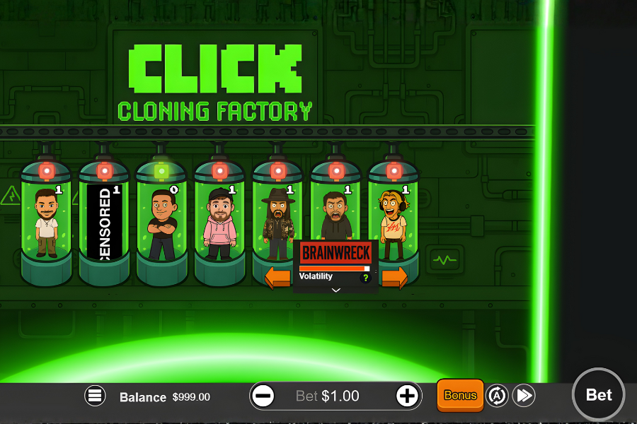 demo play of drop the boss click cloning factory