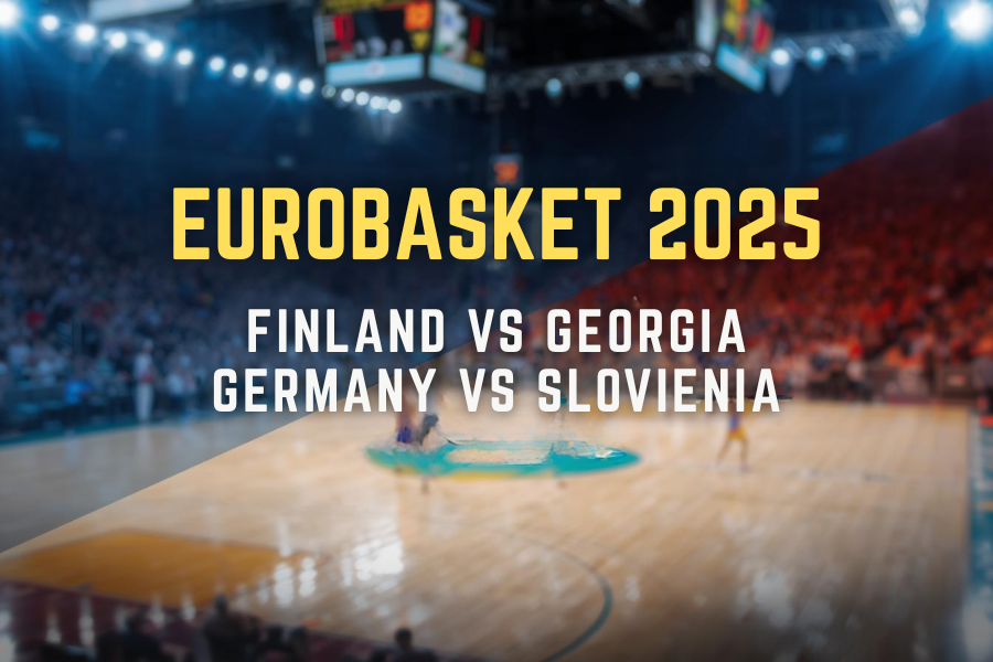 eurobasket quaterfinals between finland and georgia and germany and slovania