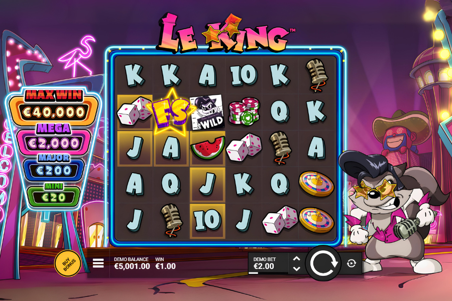 stake.comでのLe Kingスロットのデモプレイ