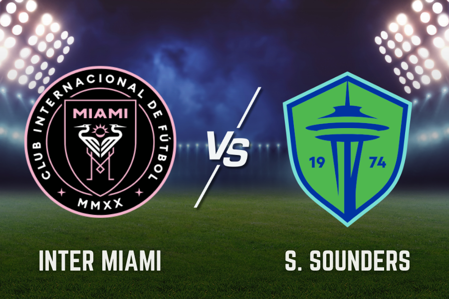 logos of inter miami and seattle sounders football teams