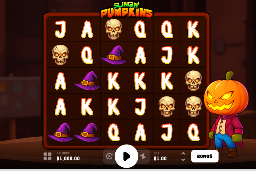 demo play of slinging pumpkins slot