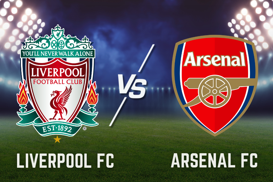 de offisielle logoene til fotballagene Liverpool og Arsenal