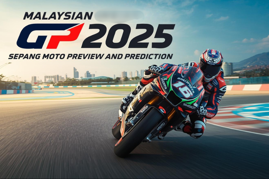 a racing bike on malaysian moto gp