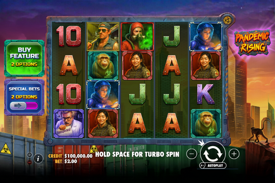 demo play of pandemic rising slot